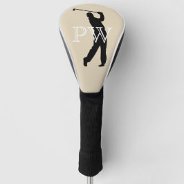 Golf-Golfspieler-Monogramm-kundenspezifische Golf Headcover