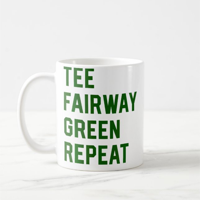 Golf Golfsport im Ruhestand Kaffeetasse (Links)