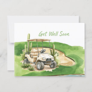Golf Gönnen Sie sich einen guten Start mit Golf Ca Postkarte