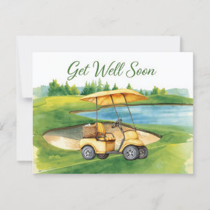Golf Gönnen Sie sich einen guten Start mit Golf Ca Postkarte