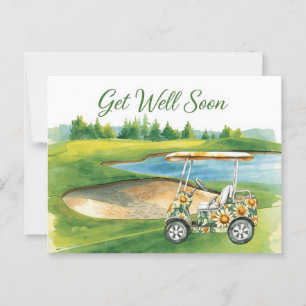 Golf Gönnen Sie sich einen guten Start mit Golf Ca Postkarte
