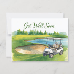 Golf Gönnen Sie sich einen guten Start mit Golf Ca Postkarte