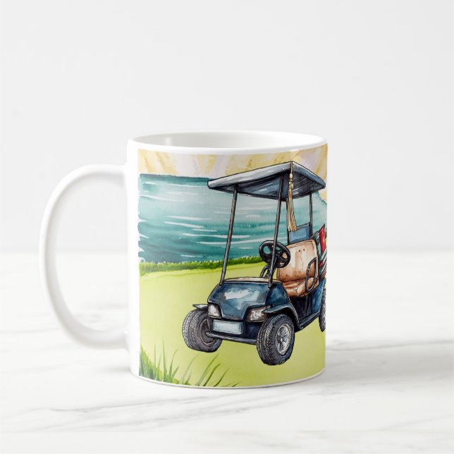 Golf Graduation themed for golfer on putting green Kaffeetasse (Links)