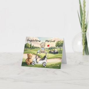 Golf-Gratulation für Baby-Golfer Es ist ein Junge Karte