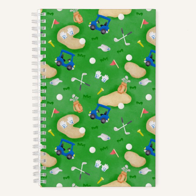 Golf Green Notizbuch (Vorderseite)