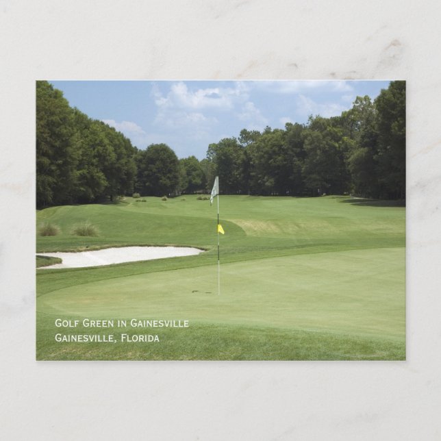 Golf Green Postcard Postkarte (Vorderseite)
