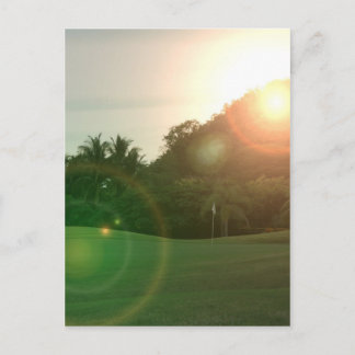 Golf Green Postcard Postkarte