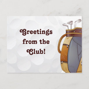 Golf Greetings Postkarte