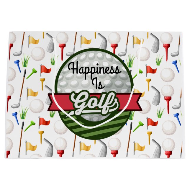 Golf Große Geschenktüte (Vorderseite)