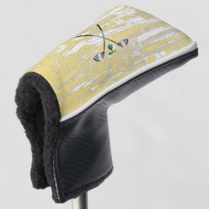 GOLF- Grunge, getragen, verblasst, blau weiß, Cool Golf Headcover