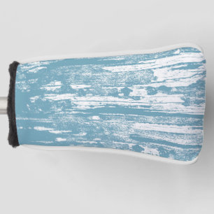 GOLF- Grunge, getragen, verblasst, blau weiß, Cool Golf Headcover