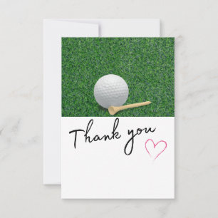 GOLF Grüntöne Dankbarkeit: Fairway Dankeschön Kart Dankeskarte