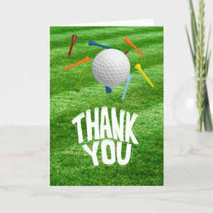 GOLF Grüntöne Dankbarkeit: Fairway Dankeskarte