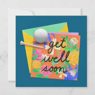 Golf Gut bald Golfer mit Kugeln auf Karte
