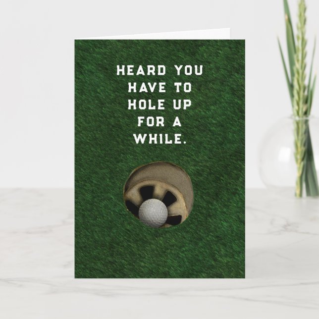 Golf Gute Besserung Karte (Vorderseite)