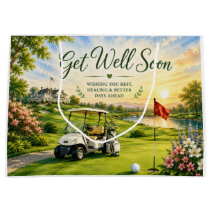 Golf Gute Besserung Wasserfarben für Golfer Große Geschenktüte