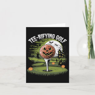 Golf Halloween-Golf-Spooky-Nacht zum T-Shirt Karte