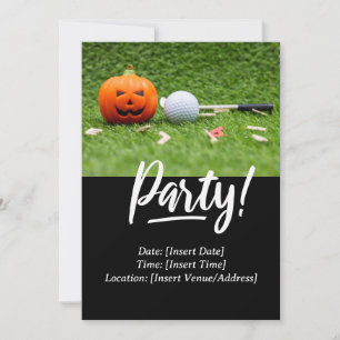 Golf Halloween Thema für Golfer Einladung