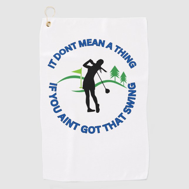 Golf-Handtuch für Frauen Golfer Golfhandtuch (Vorderseite)