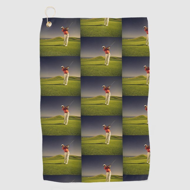 Golf Handtuch können Sie mit Ihrem eigenen Foto an (Vorderseite)