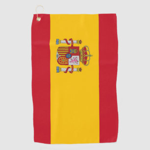 Golf Handtuch mit Flagge von Spanien
