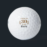 Golf Happy 30. Geburtstag für Golfer Golfball<br><div class="desc">Alles Gute zum 30. Geburtstag, Golfer! Du hast dein ganzes Leben lang hart gearbeitet und verdienst nichts als das Beste an deinem besonderen Tag. Golfbälle sind die perfekte Möglichkeit, Ihren Lieben zu zeigen, wie sehr Sie ihre Unterstützung schätzen. Schicke ihnen heute ein Set Golfbälle und lass ihnen zu wissen, wie...</div>