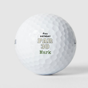 Golf Happy 30. Geburtstag für Golfer Par 30 Jahre Golfball