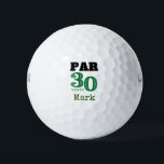 Golf Happy 30. Geburtstag für Golfer Par 30 Jahre Golfball<br><div class="desc">Golf Happy 30. Geburtstag für Golfer Par 30 Jahre Golf Balls</div>
