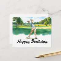 Golf Happy Birthday Golfer Golfing