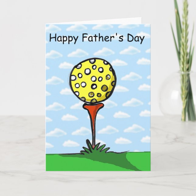 golf, Happy Father's Day Karte (Vorderseite)