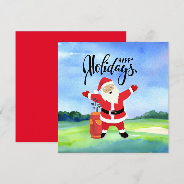 Golf Happy Holiday mit Weihnachten (Vorne/Hinten)