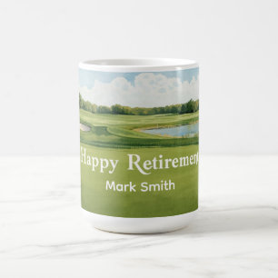 Golf Happy Retirement Golf zum Thema Golfer Kaffeetasse