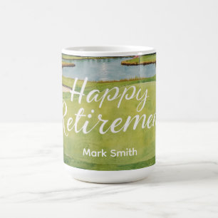 Golf Happy Retirement Golf zum Thema Golfer Kaffeetasse