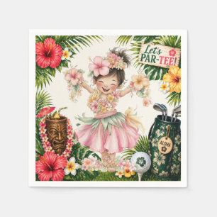 Golf Hawaii Thema für Hawaiian Golfer Party Serviette