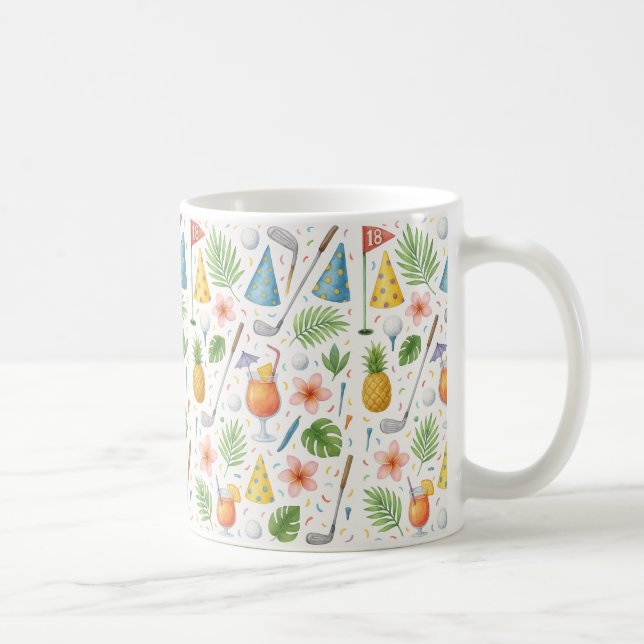 Golf Hawaii thematisch für hawaiianische Geschenke Kaffeetasse (Rechts)