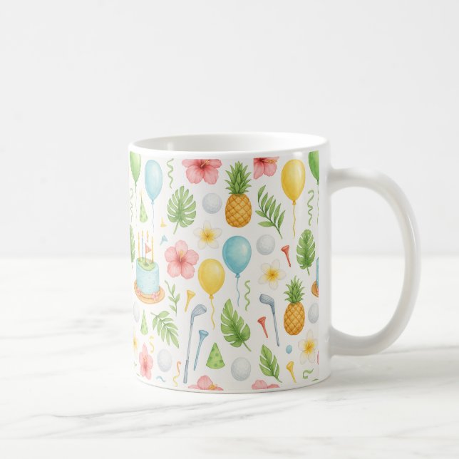 Golf Hawaii thematisch für hawaiianische Geschenke Kaffeetasse (Rechts)