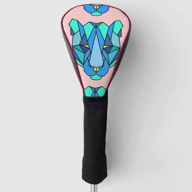 Golf Head Cover - Mehrfarben - Löwe Golf Headcover (Vorderseite)