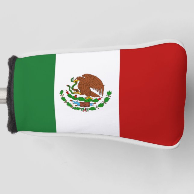 Golf Head Cover mit mexikanischer Flagge Golf Headcover (Vorderseite)