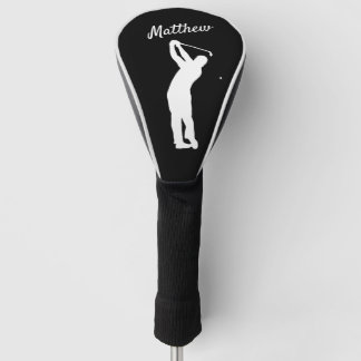 Golf Head Cover mit Monogramm "golfer Matthew" B&W Headcover