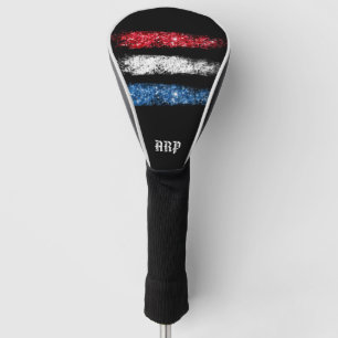 *~* Golf Head Cover Patiotic Modern USA Flag Headcover