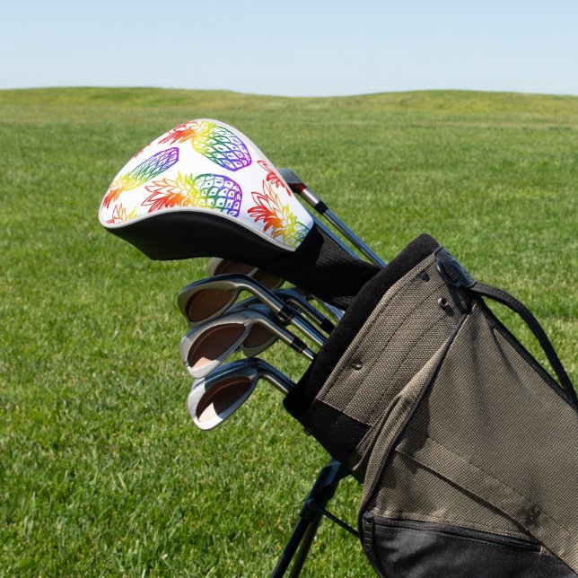 Golf Head Cover Regenbogen Ananas Golf Headcover (In SItu)