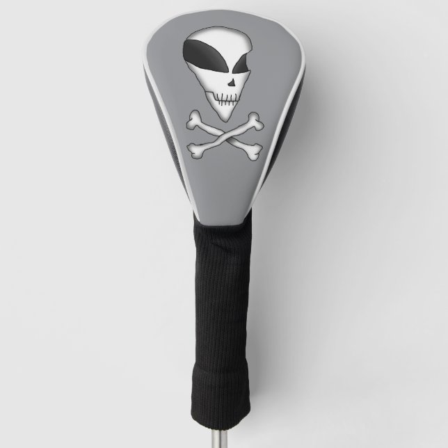 Golf Head Covers - Bereich 51 Alien Cartoon Headcover (Vorderseite)