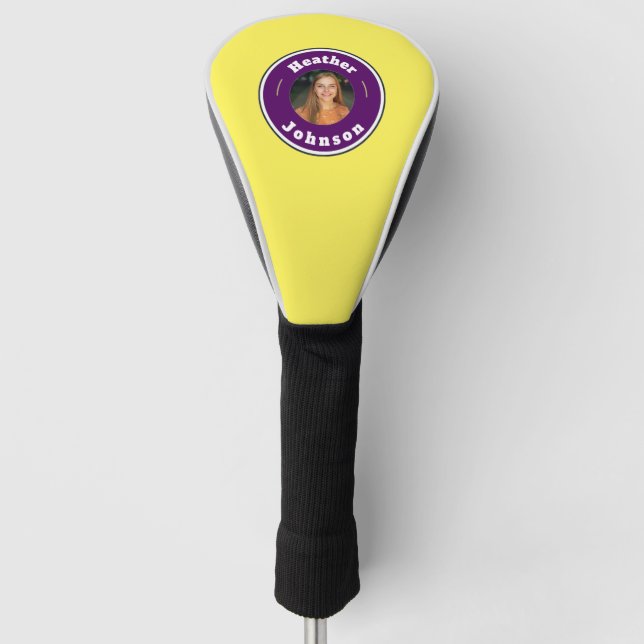 Golf Head - Individuell Personalisiert (Name und F Headcover (Vorderseite)