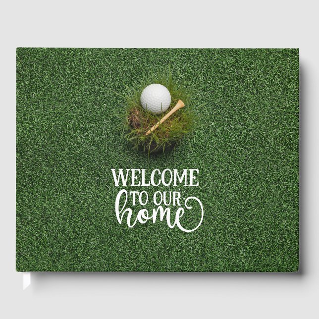 Golf Herzlich willkommen bei unserem Zuhause Golfe Gästebuch (Vorderseite)