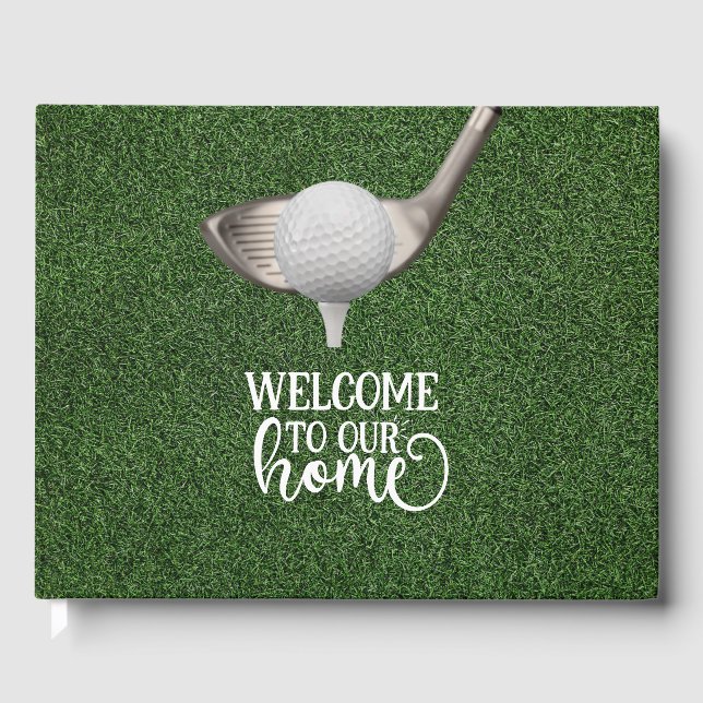 Golf Herzlich willkommen bei unserem Zuhause Golfe Gästebuch (Vorderseite)