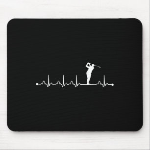 Golf-Herzschlag-Shirt Herzschlag-Liebesgeschenk  Mousepad