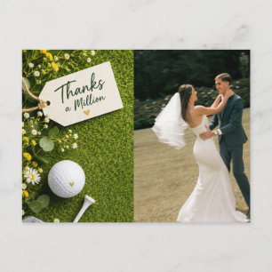 Golf-Hochzeit erstellen Sie Ihr eigenes Foto Postkarte