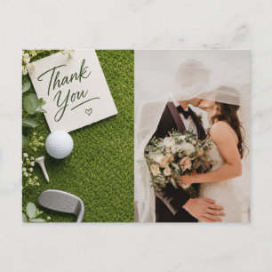 Golf-Hochzeit erstellen Sie Ihr eigenes Foto Postkarte