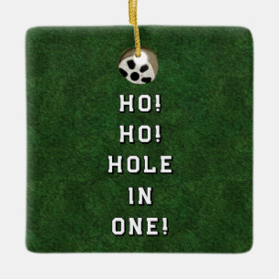 Golf Hole-in-one Sammelbar. Keramikornament