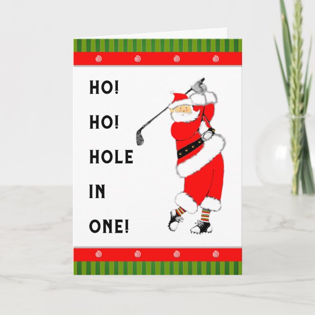 Golf Hole-in-one Weihnachten (Vorderseite)